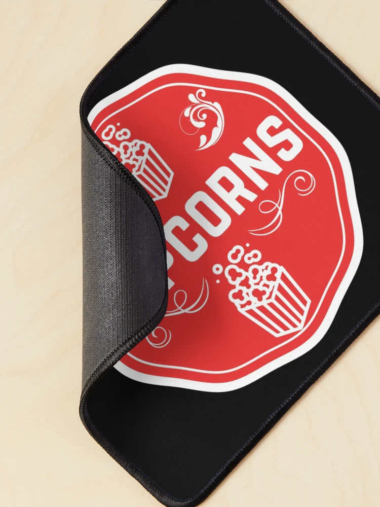 Thumbnail 2 of 5, Mouse Pad, Popcorn- Red Food Container Label designed and sold by LabelStore.