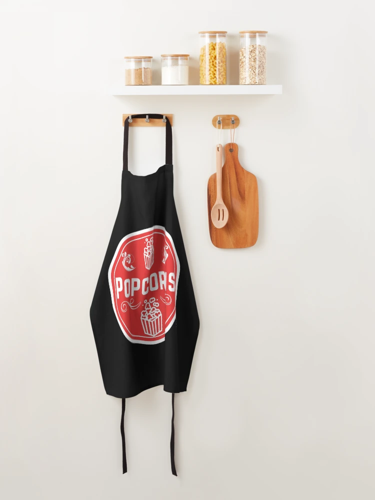 Thumbnail 4 of 6, Apron, Popcorn- Red Food Container Label designed and sold by LabelStore.