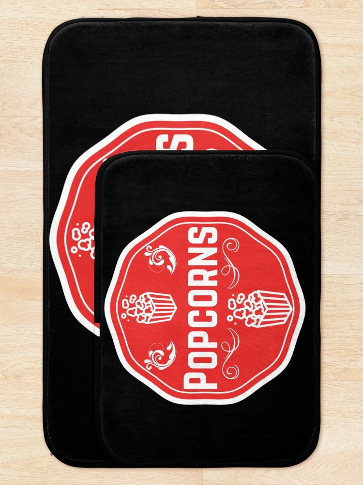 Thumbnail 5 of 6, Bath Mat, Popcorn- Red Food Container Label designed and sold by LabelStore.