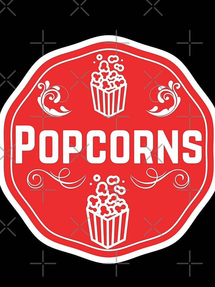 Thumbnail 3 of 3, Scarf, Popcorn- Red Food Container Label designed and sold by LabelStore.