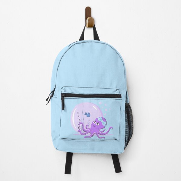 Item preview, Cute purple octopus with a bow on its head. Conceptual illustration in cartoon style. designed and sold by Irinakurta.