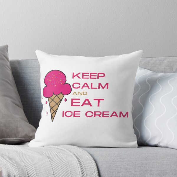 Item preview, Keep Calm And Eat Ice Cream - Funny Cute Colorful Girly Design designed and sold by Prince - Bestseller ★★★★★.