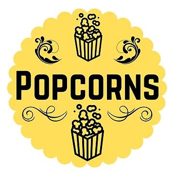 Artwork thumbnail, Popcorn - Yellow Food Container Label  by LabelStore