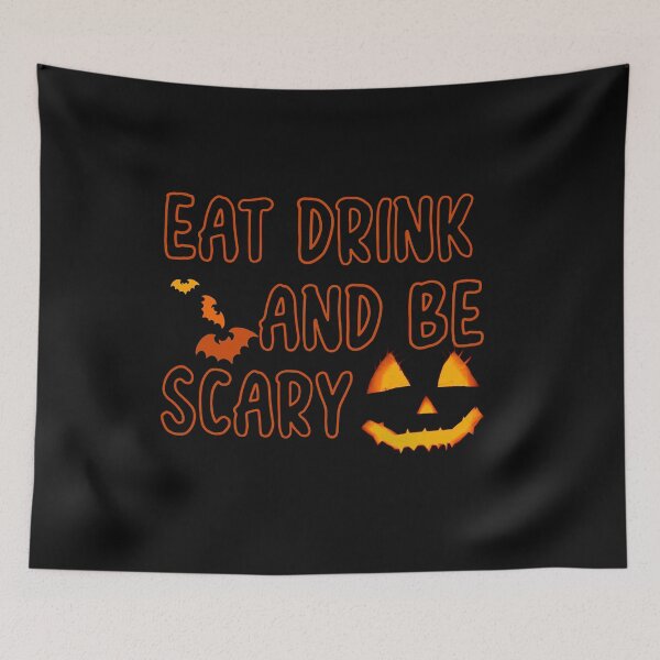 Item preview, Eat Drink And Be Scary Funny Halloween Essential T-Shirt designed and sold by LilaDiams.