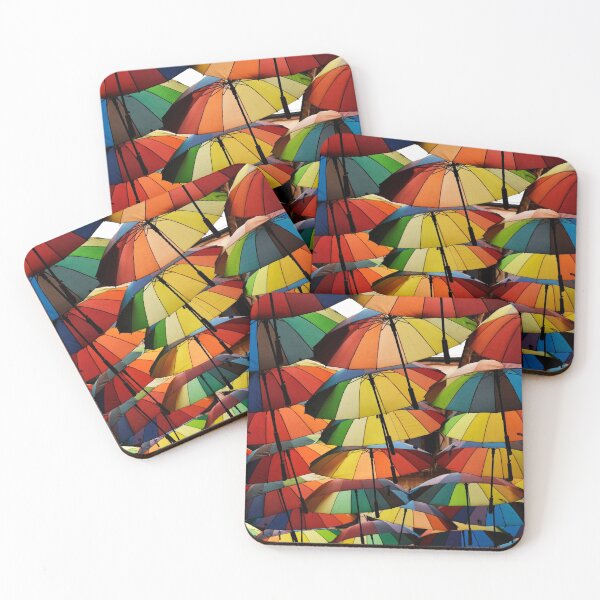 Item preview, Umbrellas in rainbow colors | Travel photography designed and sold by Mii-pics.