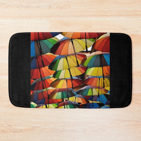 Item preview, Umbrellas in rainbow colors | Travel photography designed and sold by Mii-pics.