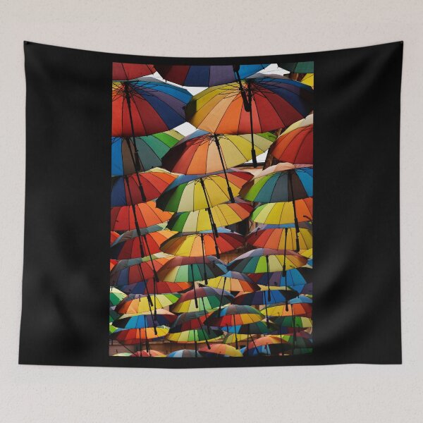 Item preview, Umbrellas in rainbow colors | Travel photography designed and sold by Mii-pics.
