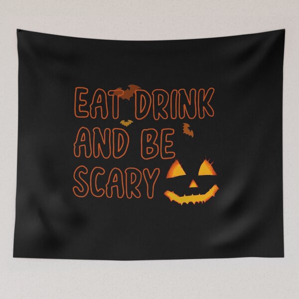 Item preview, Eat Drink And Be Scary Funny Halloween Essential T-Shirt designed and sold by LilaDiams.