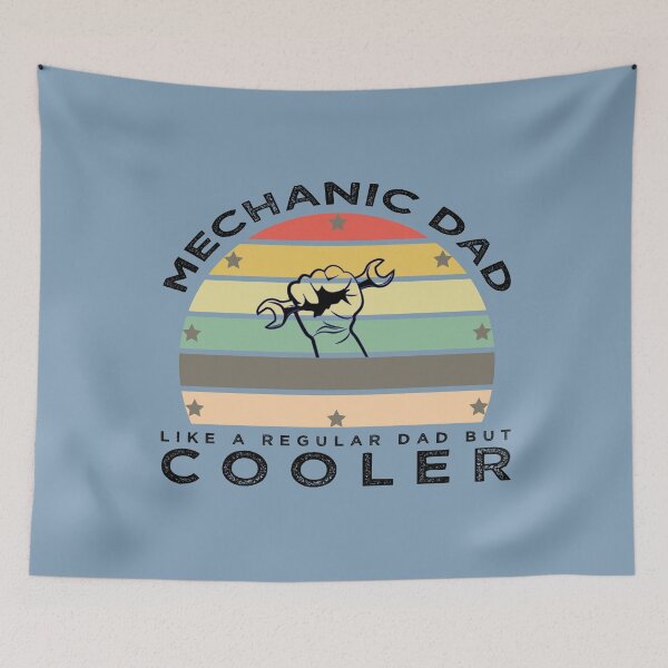 Item preview, Mechanic Dad Like a Regular Dad But Cooler.Funny Birthday Gift Idea for Father's Day, Papa,Grandfather,Man,Husband,Boyfriend,Friend,Vintage,illustration and Design. designed and sold by Simo-One.