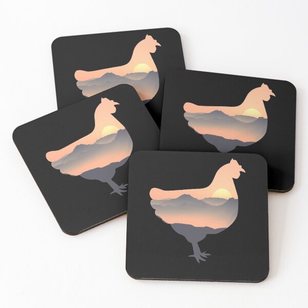 Item preview, Chicken Farm Silhouette Sun Mountain Gift designed and sold by alaechamlal.
