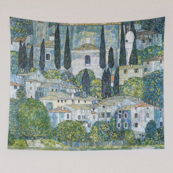 Item preview, Kirche in Cassone (1913) By Gustav Klimt designed and sold by Designedbysm.
