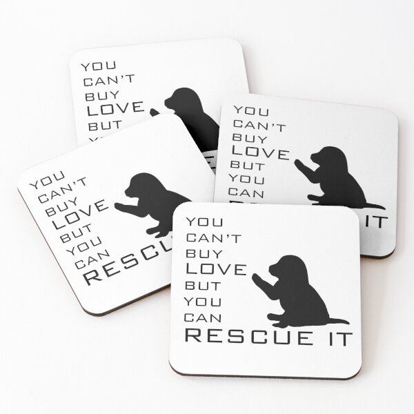 Item preview, Dog Puppy You Can't Buy Love But You Can Rescue It designed and sold by CJC Designs.