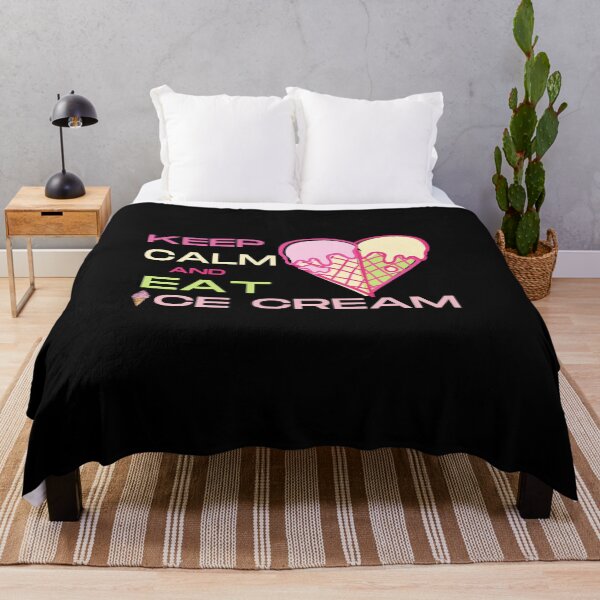 Item preview, Keep Calm And Eat Ice Cream - Funny Cute Colorful Girly Design designed and sold by Prince - Bestseller ★★★★★.