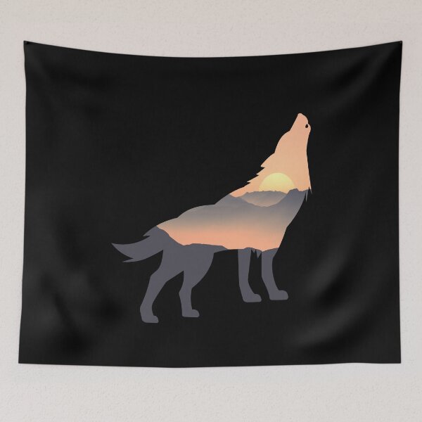Item preview, Wolf Silhouette Sun Mountain Gift designed and sold by alaechamlal.