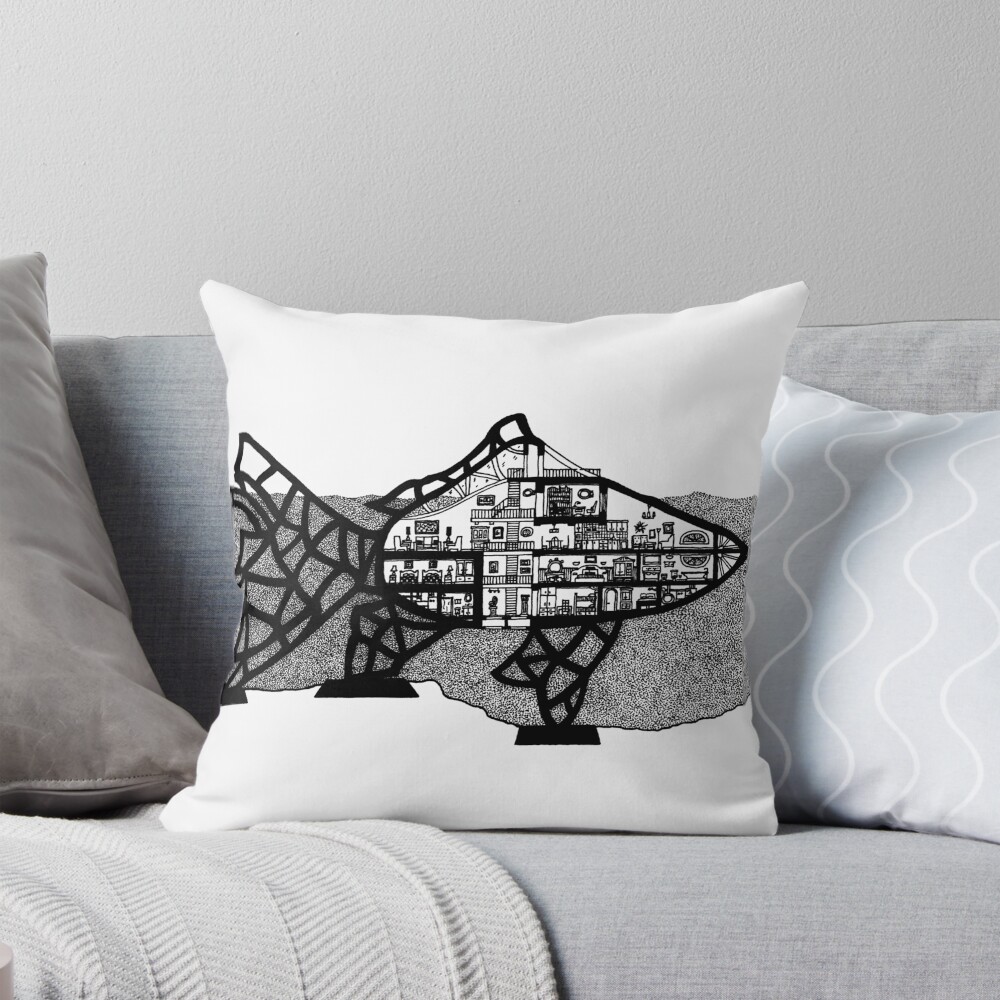 Item preview, Throw Pillow designed and sold by markaugustine.
