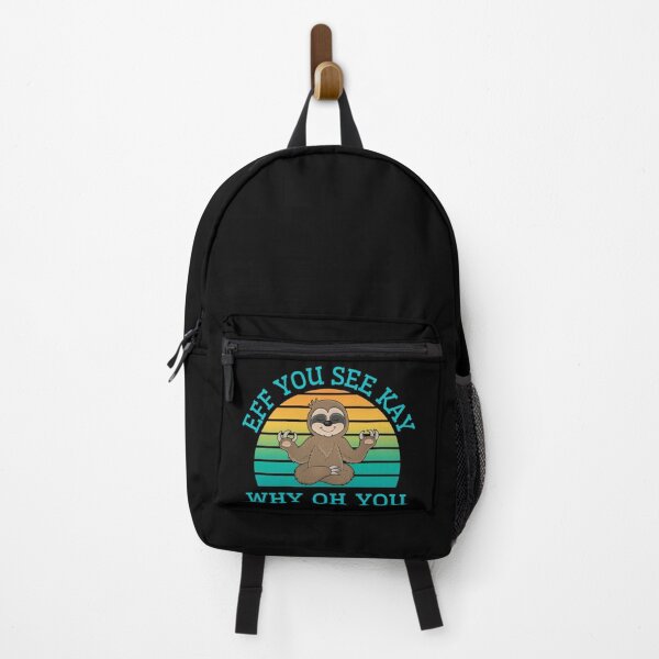 Item preview, Eff You See Kay Why Oh You Meditating Zen Sloth designed and sold by Vibbin4Life33.