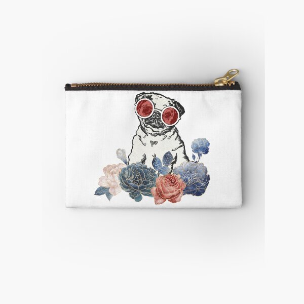 Item preview, Pug in flowers designed and sold by JuVentura.