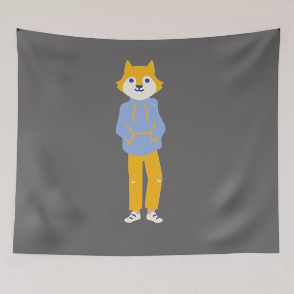 Item preview, space the happy fox designed and sold by Rida Life.