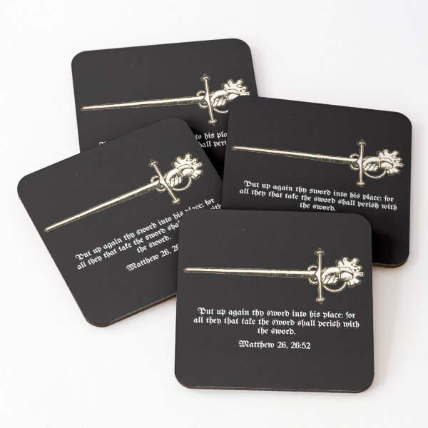 Item preview, All they that Take the Sword Shall Perish with the Sword - HEMA fencing Matthew 26, 26:52 Bible Verse  designed and sold by MemesOfHistory.