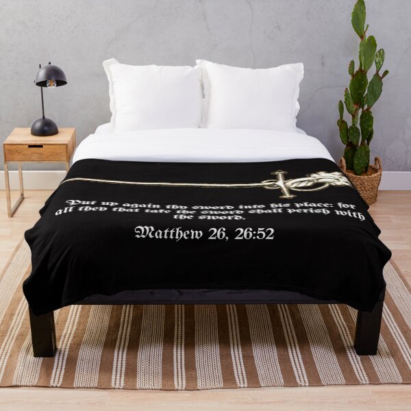 Item preview, All they that Take the Sword Shall Perish with the Sword - HEMA fencing Matthew 26, 26:52 Bible Verse  designed and sold by MemesOfHistory.