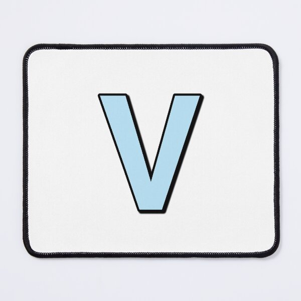 Item preview, Blue letter V designed and sold by Ninja Design Printable.