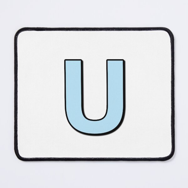 Item preview, Blue letter U designed and sold by Ninja Design Printable.