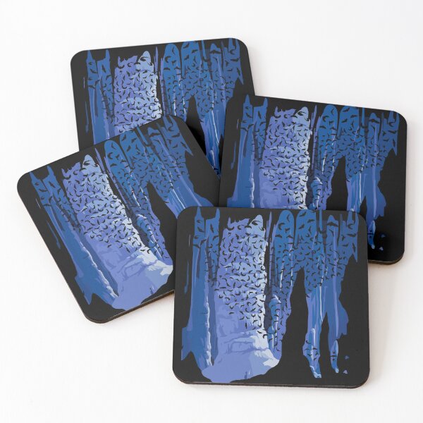 Item preview, 65 MCMLXV  Spooky Blue Bat Cavern Pattern designed and sold by 65 MCMLXV.
