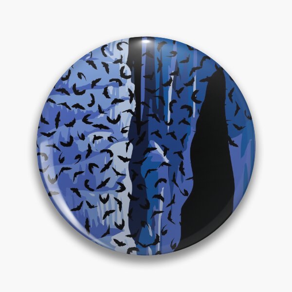 Item preview, 65 MCMLXV  Spooky Blue Bat Cavern Pattern designed and sold by 65 MCMLXV.