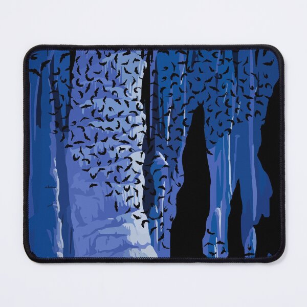 Item preview, 65 MCMLXV  Spooky Blue Bat Cavern Pattern designed and sold by 65 MCMLXV.