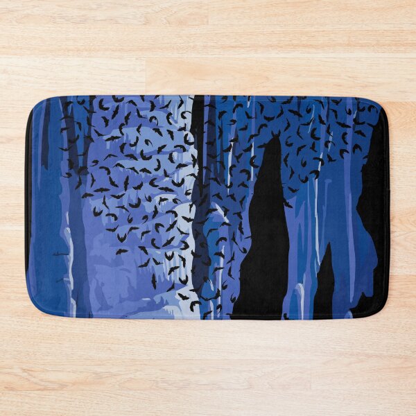 Item preview, 65 MCMLXV  Spooky Blue Bat Cavern Pattern designed and sold by 65 MCMLXV.