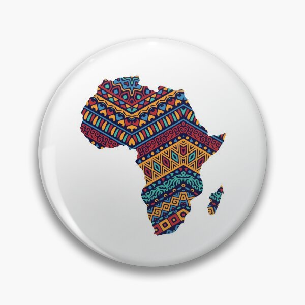 Item preview, Africa Map| Ethnic Ornaments Pattern designed and sold by Alarasboy.