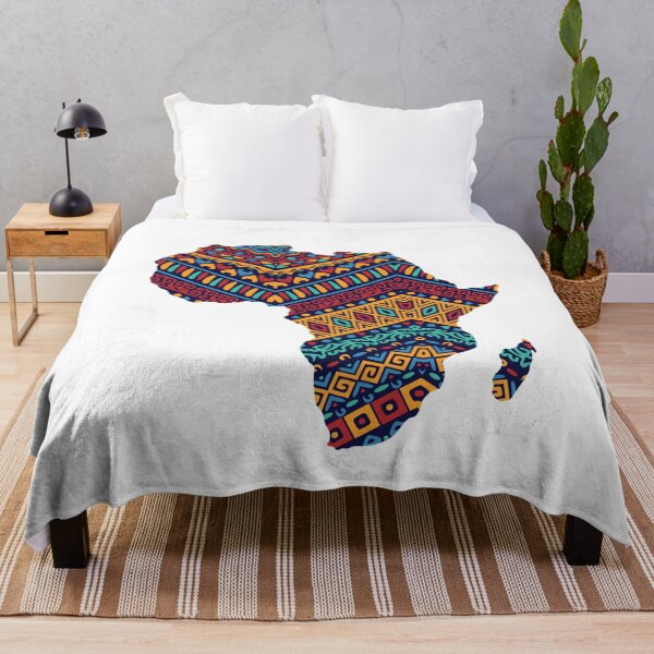 Item preview, Africa Map| Ethnic Ornaments Pattern designed and sold by Alarasboy.