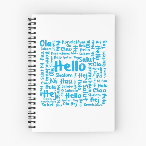 Item preview, Hello- Blue designed and sold by ldeitch.