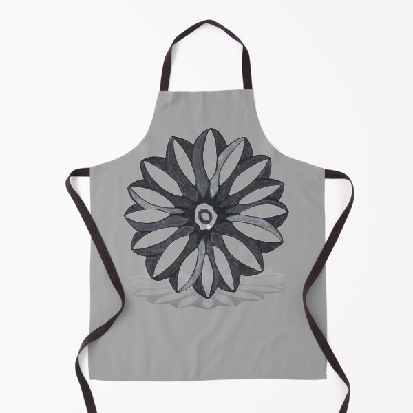 Artikelvorschau, graustufen mandala gänseblümchen blume abstrakter expressionist entworfen und verkauft von DKVanOss.
