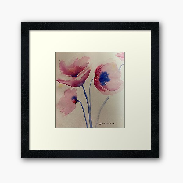 #25 Poppies Framed Art Print