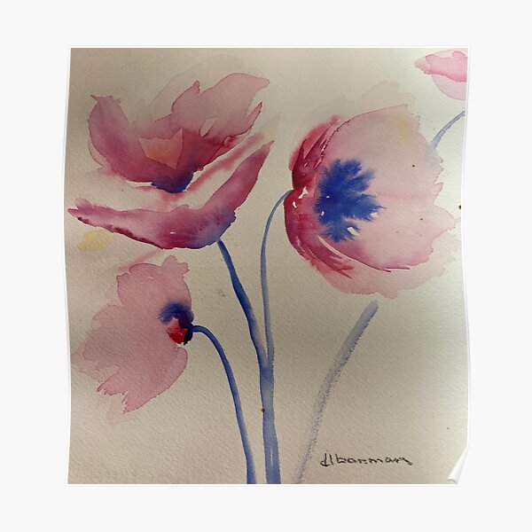 #25 Poppies Poster