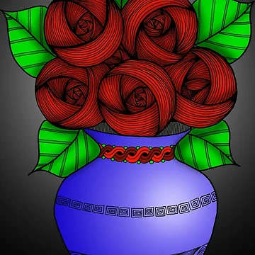Artwork thumbnail, Red Roses by MagicMama