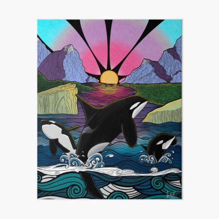 Item preview, Orcas in Alaska designed and sold by JulesOfTheSea21.