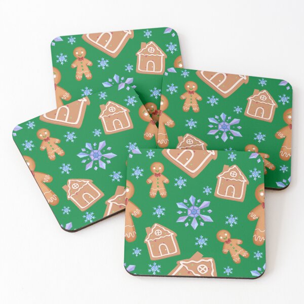 Item preview, Christmas Gingerbread Man Snowflake Decorative Pattern designed and sold by thecooltable.