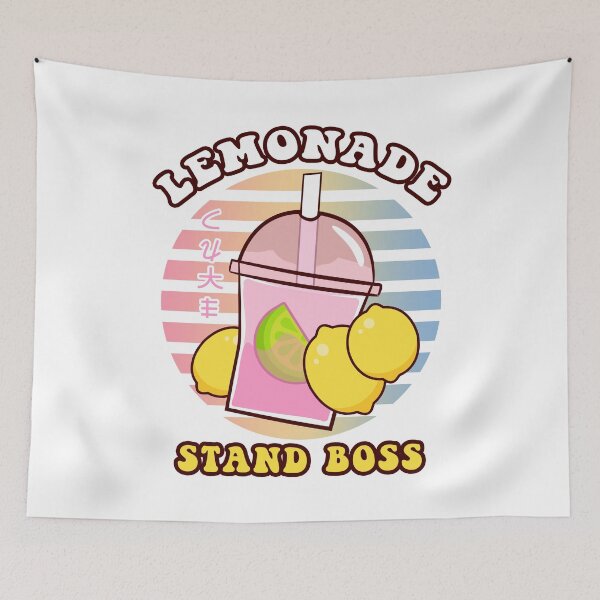 Item preview, Japanese Lemonade Stand Boss Kawaii 90s Anime Lemon Juice designed and sold by AwesomeDistrict.