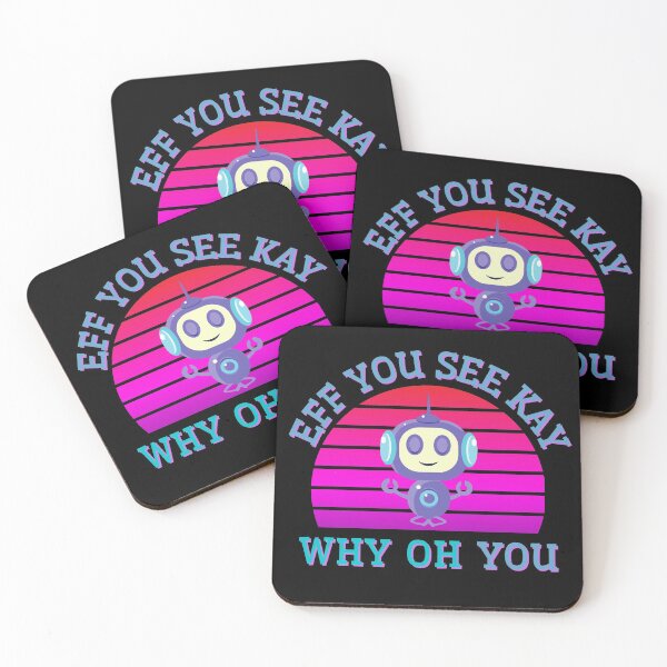 Item preview, Eff You See Kay Why Oh You Meditating Zen Robot designed and sold by Vibbin4Life33.