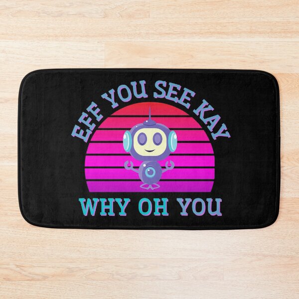 Item preview, Eff You See Kay Why Oh You Meditating Zen Robot designed and sold by Vibbin4Life33.