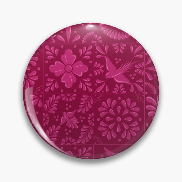 Item preview, Mexican Pink Talavera Tiles Pattern by Akbaly designed and sold by Akbaly.