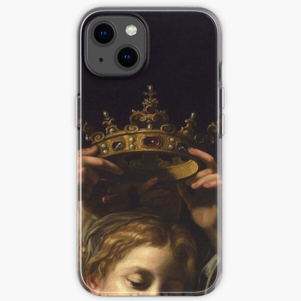 Virgin and Child with Angels (detail) iPhone Soft Case