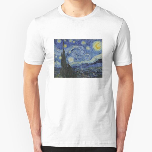 Starry Night (Vincent van Gogh) Slim Fit T-Shirt