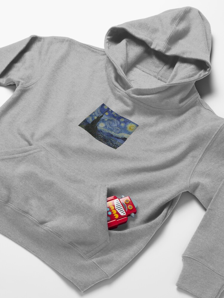 Kids Pullover Hoodie, Starry Night (Vincent van Gogh) designed and sold by dzdn