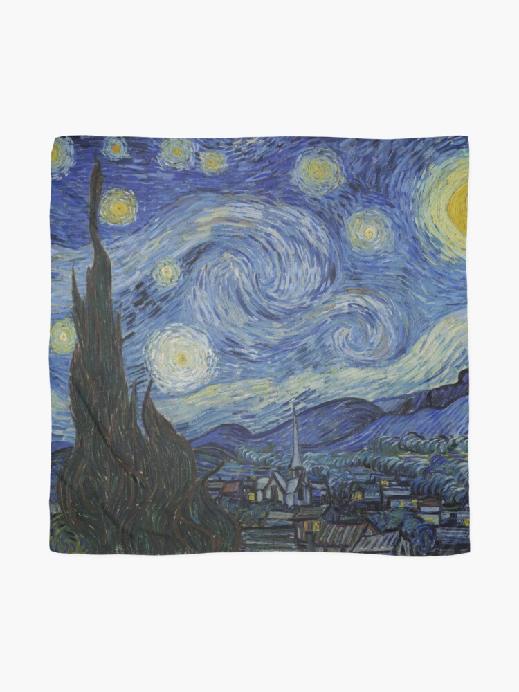 Alternate view of Starry Night (Vincent van Gogh) Scarf