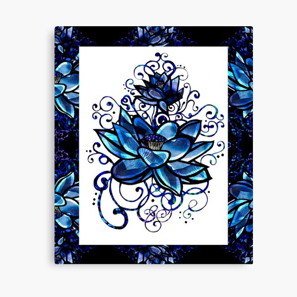 Blue Lotus Flower Wall Art For Sale Redbubble