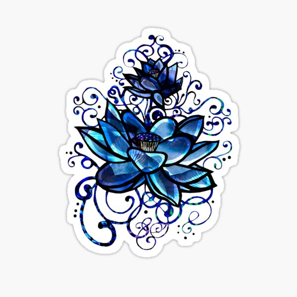 Blue Lotus Sticker