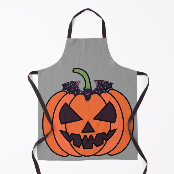 Item preview, Funny Spooky Orange Halloween Pumpkin and Black Bat Halloween Pattern Print designed and sold by silviaol.